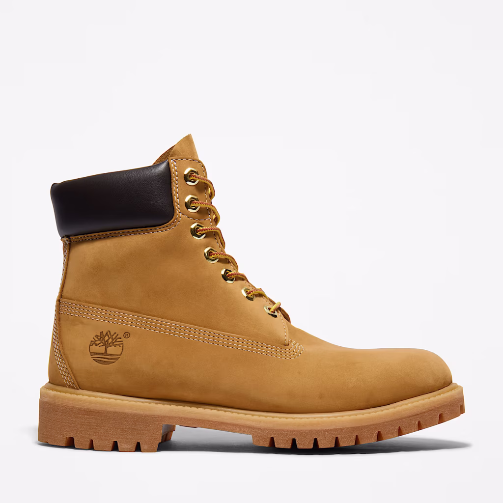 Brown waterproof boot with laces