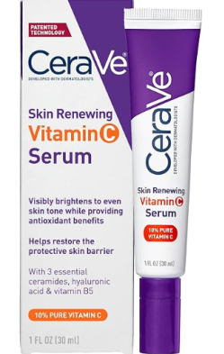 CeraVe Vitamin C serum packaging.